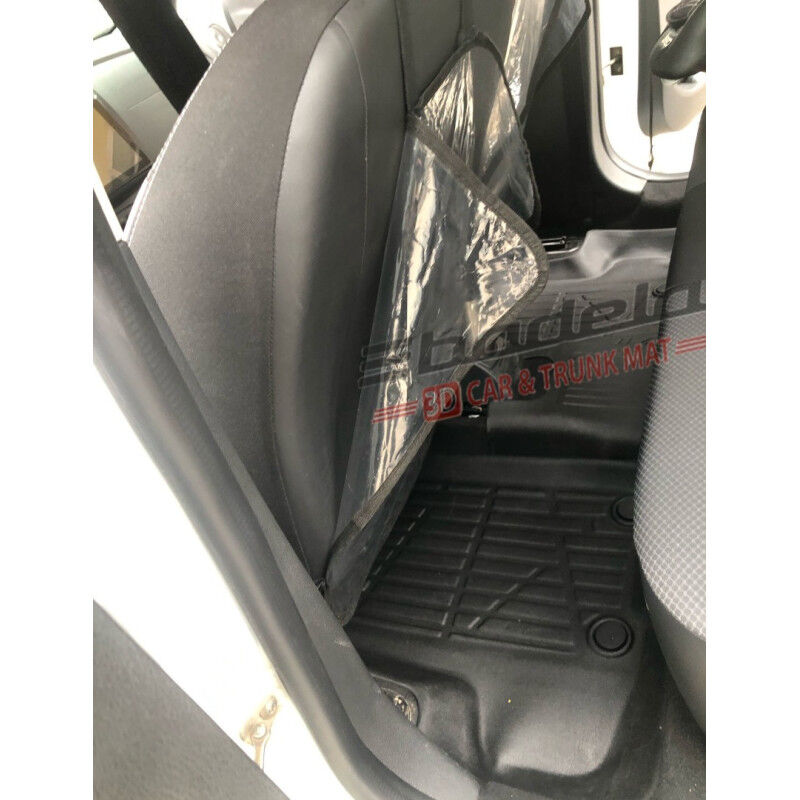 Dacia Sandero 2021-2026 Siyah 3D Kauçuk Kokusuz Oto Paspas Tam Uyumlu Tam Koruma