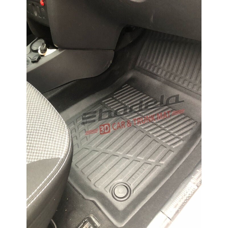 Dacia Sandero 2021-2026 Siyah 3D Kauçuk Kokusuz Oto Paspas Tam Uyumlu Tam Koruma