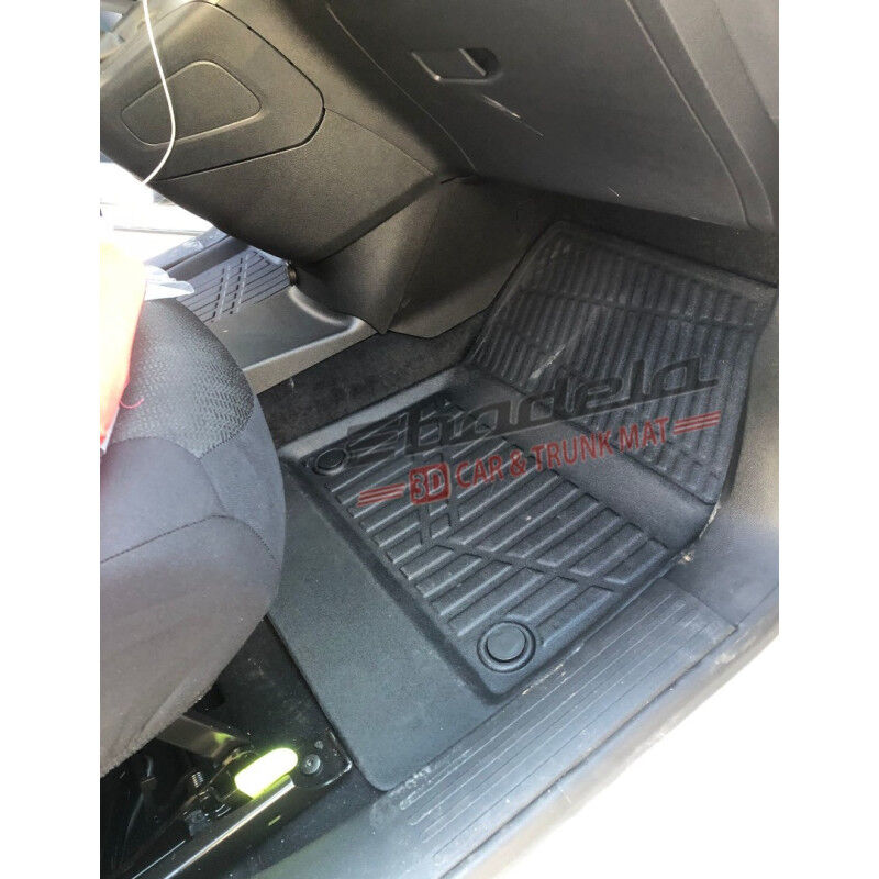 Fiat Doblo Cargo Panelvan 2023-2026 Siyah 3D Kauçuk Kokusuz 2'li Ön Oto Paspas Tam Uyumlu Tam Koruma