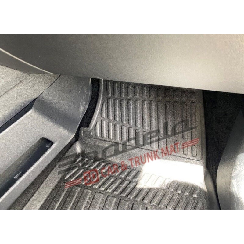 Ford Tourneo Courier 2023-2026 Siyah 3D Kauçuk Kokusuz Oto Paspas Tam Uyumlu Tam Koruma