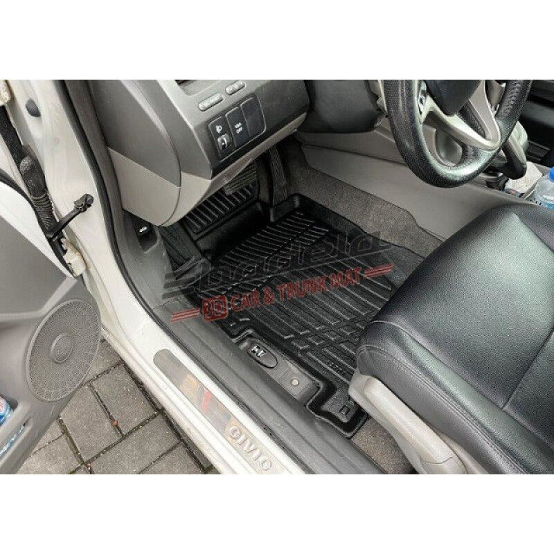 Honda Civic FD6 Sedan 2006-2012 Siyah 3D Kauçuk Kokusuz Oto Paspas Tam Uyumlu Tam Koruma