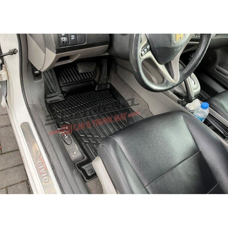 Honda Civic FD6 Sedan 2006-2012 Siyah 3D Kauçuk Kokusuz Oto Paspas Tam Uyumlu Tam Koruma