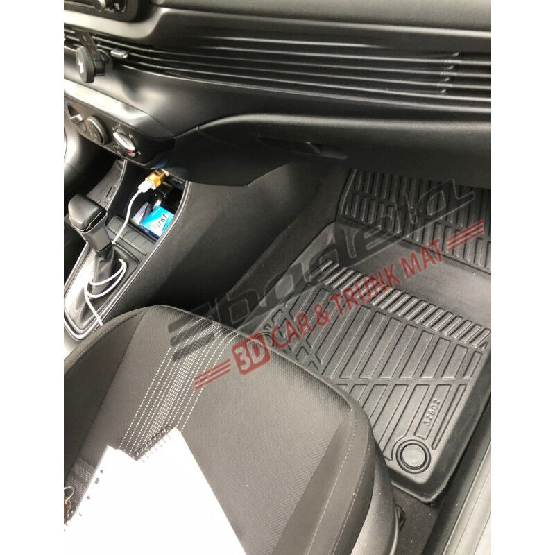 Hyundai Yeni i20 BC3 2020-2026 Siyah 3D Kauçuk Kokusuz Oto Paspas Tam Uyumlu Tam Koruma