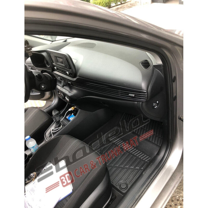 Hyundai Yeni i20 BC3 2020-2026 Siyah 3D Kauçuk Kokusuz Oto Paspas Tam Uyumlu Tam Koruma