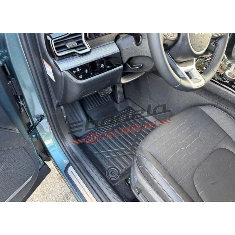 Kia Sportage NQ5 2022-2026 Siyah 3D Kauçuk Kokusuz Oto Paspas Tam Uyumlu Tam Koruma