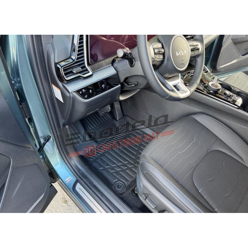 Kia Sportage NQ5 2022-2026 Siyah 3D Kauçuk Kokusuz Oto Paspas Tam Uyumlu Tam Koruma