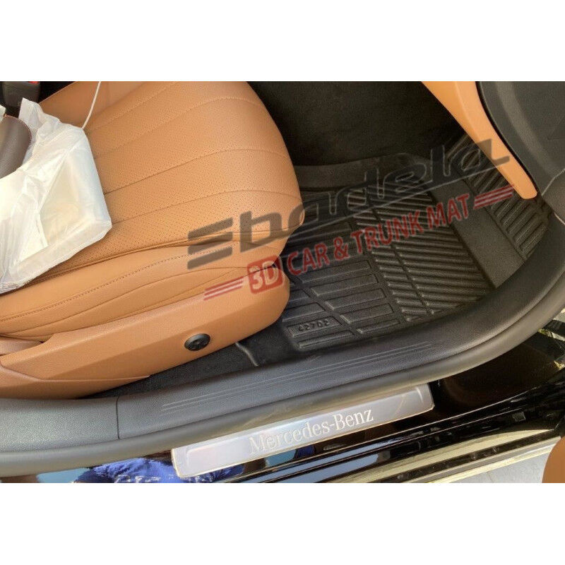 Mercedes-Benz E Serisi W214 Sedan 2024-2026 Siyah 3D Kauçuk Kokusuz Oto Paspas Tam Uyumlu Tam Koruma