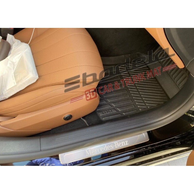 Mercedes-Benz E Serisi W214 Sedan 2024-2026 Siyah 3D Kauçuk Kokusuz Oto Paspas Tam Uyumlu Tam Koruma