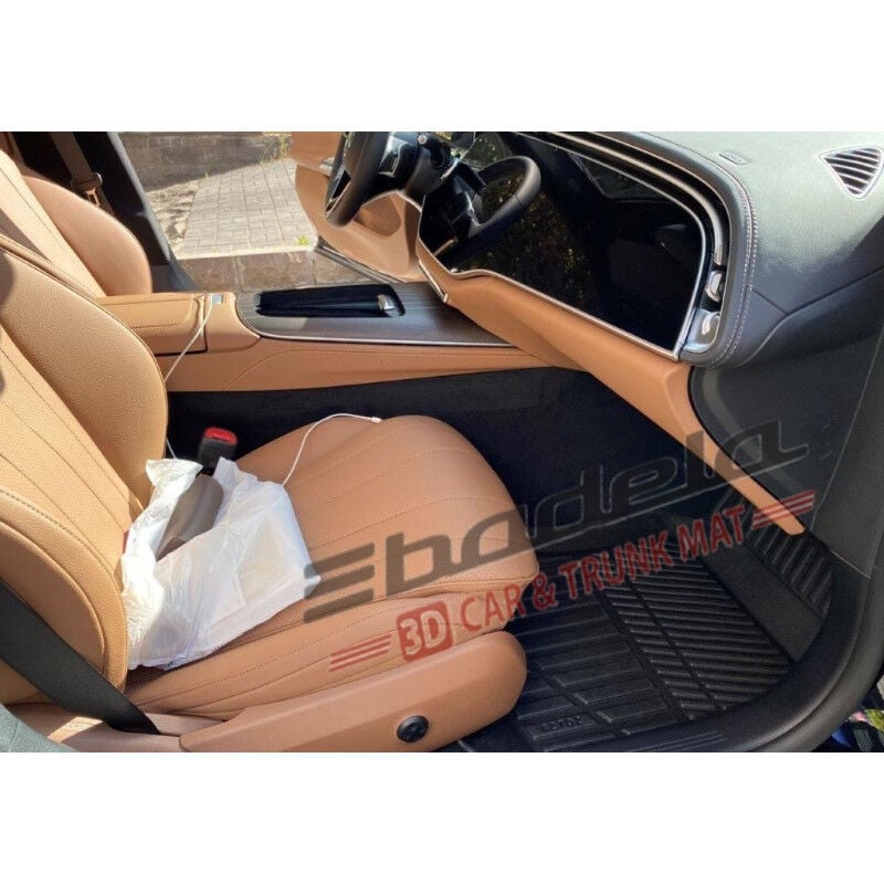 Mercedes-Benz E Serisi W214 Sedan 2024-2026 Siyah 3D Kauçuk Kokusuz Oto Paspas Tam Uyumlu Tam Koruma