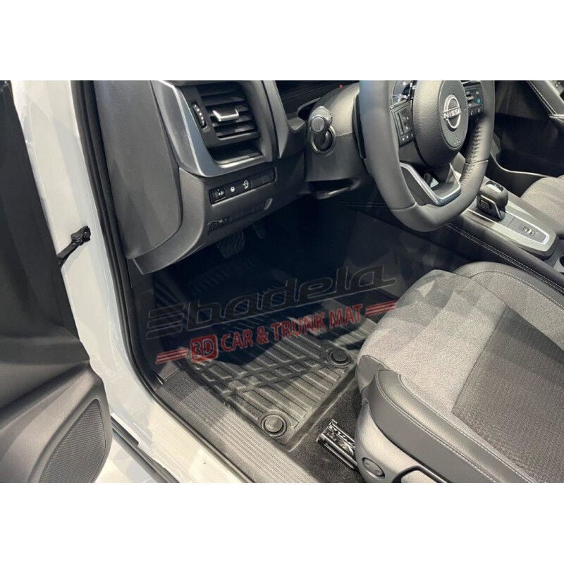 Nissan Yeni Qashqai J12 2021-2026 Siyah 3D Kauçuk Kokusuz Oto Paspas Tam Uyumlu Tam Koruma