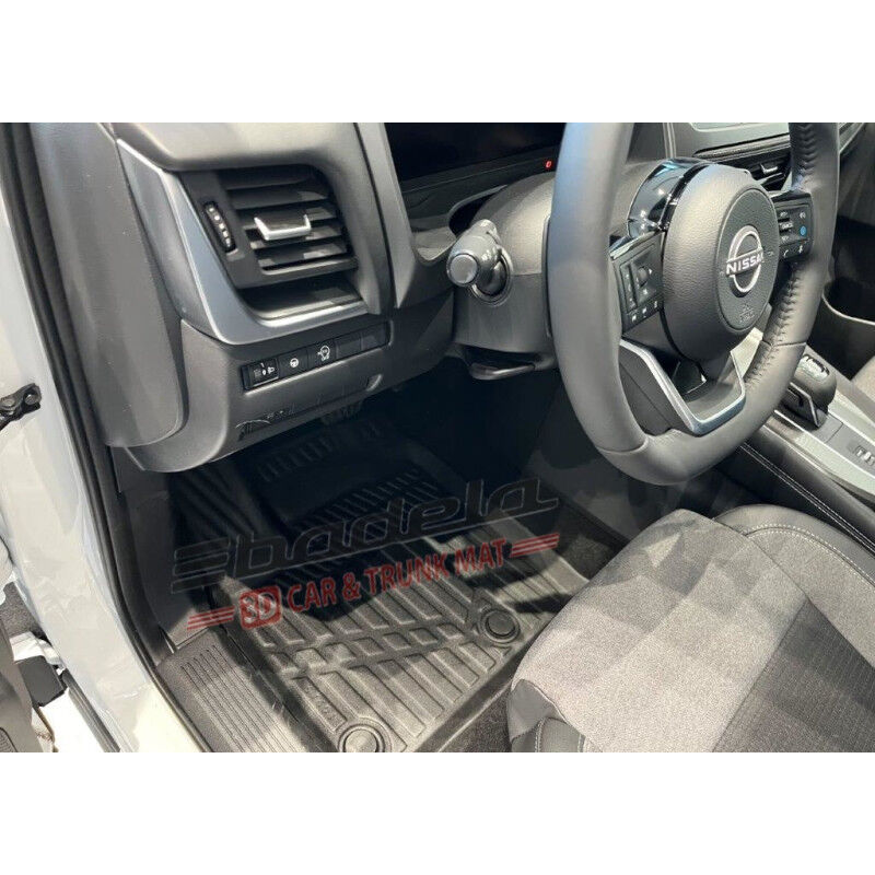 Nissan Yeni Qashqai J12 2021-2026 Siyah 3D Kauçuk Kokusuz Oto Paspas Tam Uyumlu Tam Koruma