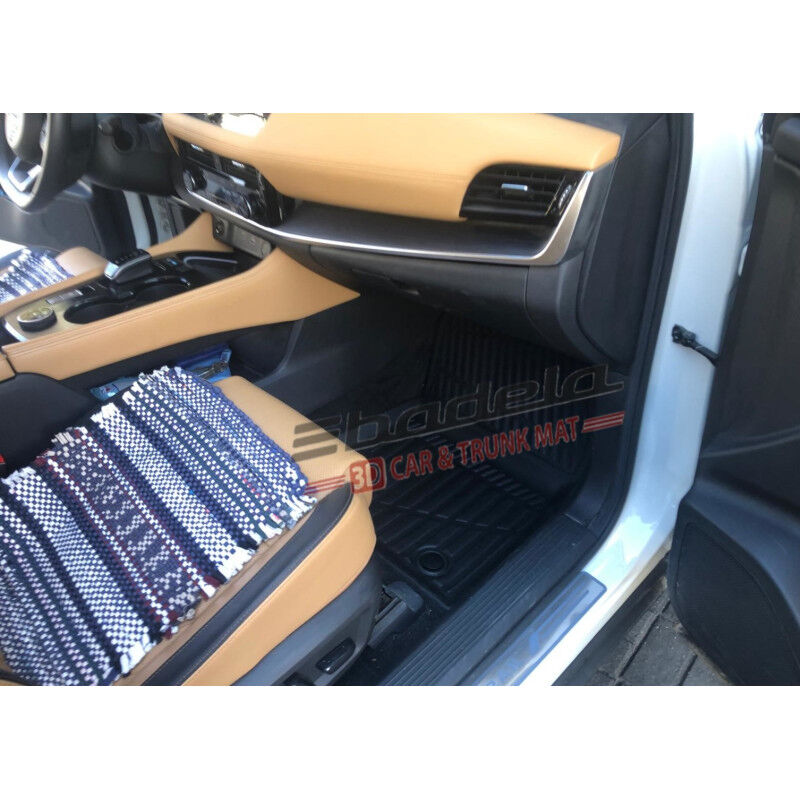 Nissan X-Trail T33 e-POWER 2022-2026 Siyah 3D Kauçuk Kokusuz Oto Paspas Tam Uyumlu Tam Koruma