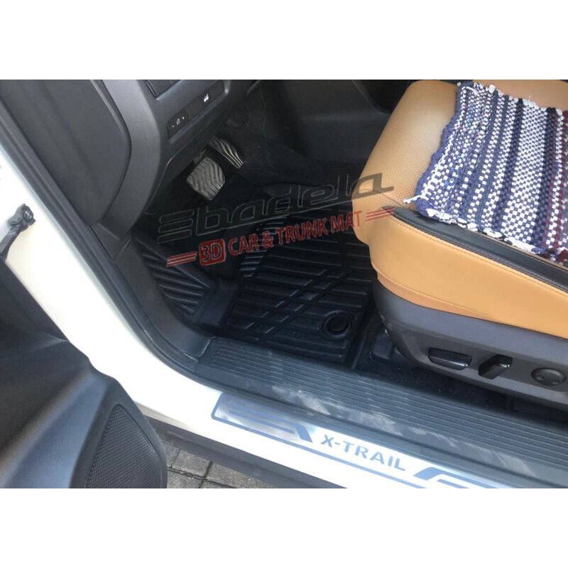 Nissan X-Trail T33 e-POWER 2022-2026 Siyah 3D Kauçuk Kokusuz Oto Paspas Tam Uyumlu Tam Koruma