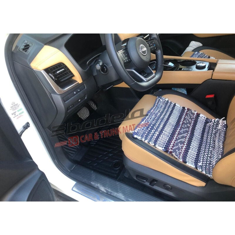 Nissan X-Trail T33 e-POWER 2022-2026 Siyah 3D Kauçuk Kokusuz Oto Paspas Tam Uyumlu Tam Koruma