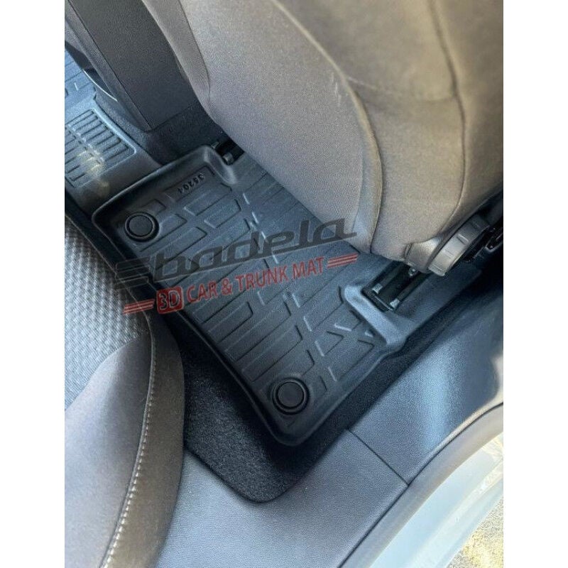 Opel Corsa E Hatchback 2015-2019 Siyah 3D Kauçuk Kokusuz Oto Paspas Tam Uyumlu Tam Koruma