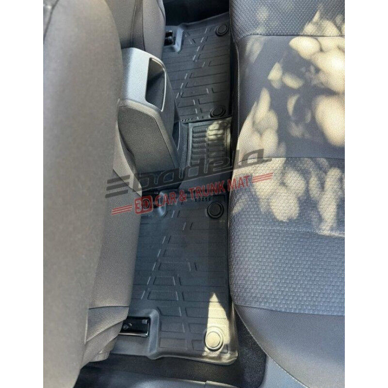 Opel Corsa E Hatchback 2014-2019 Siyah 3D Kauçuk Kokusuz Oto Paspas Tam Uyumlu Tam Koruma