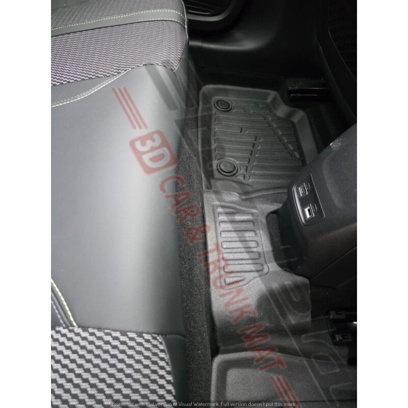 Opel Corsa F Hatchback 2020-2026 Siyah 3D Kauçuk Kokusuz Oto Paspas Tam Uyumlu Tam Koruma