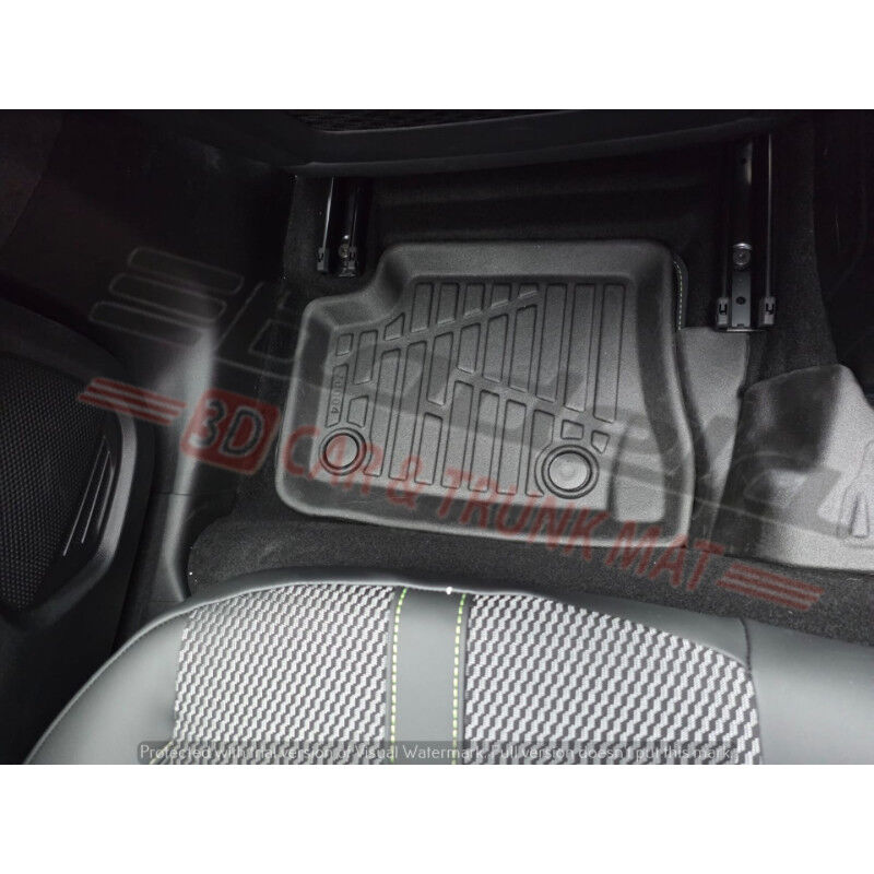 Opel Corsa F Hatchback 2020-2026 Siyah 3D Kauçuk Kokusuz Oto Paspas Tam Uyumlu Tam Koruma
