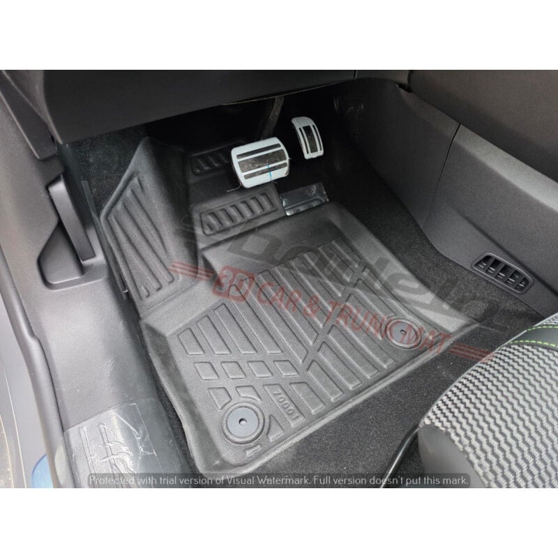 Opel Corsa F Hatchback 2020-2026 Siyah 3D Kauçuk Kokusuz Oto Paspas Tam Uyumlu Tam Koruma