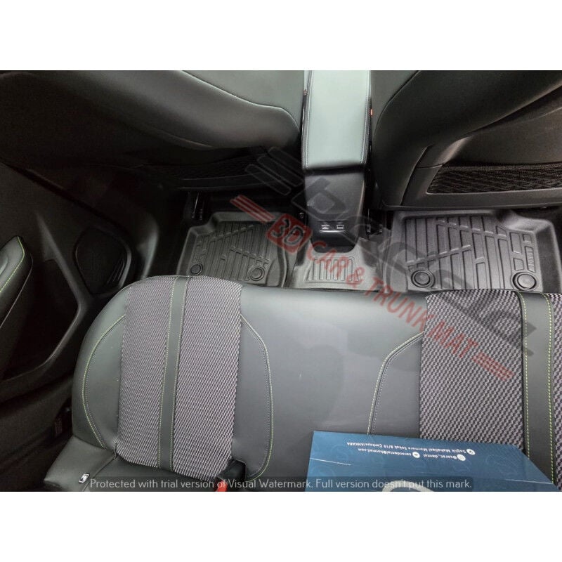 Opel Corsa F Elektrikli 2023-2026 Siyah 3D Kauçuk Kokusuz Oto Paspas Tam Uyumlu Tam Koruma