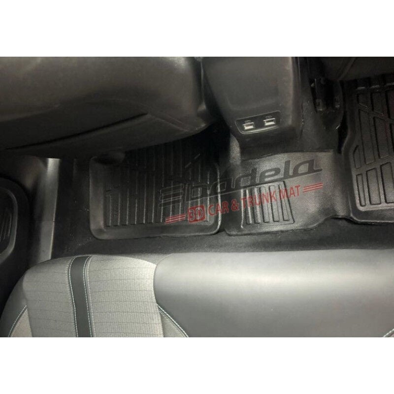 Peugeot 2008 P24 2019-2026 Siyah 3D Kauçuk Kokusuz Oto Paspas Tam Uyumlu Tam Koruma