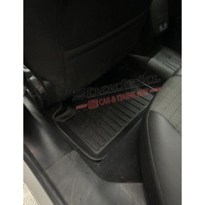 Peugeot 2008 P24 2019-2026 Siyah 3D Kauçuk Kokusuz Oto Paspas Tam Uyumlu Tam Koruma