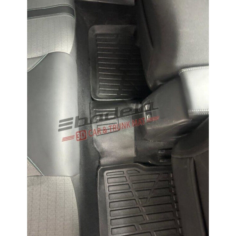 Peugeot 2008 P24 2019-2026 Siyah 3D Kauçuk Kokusuz Oto Paspas Tam Uyumlu Tam Koruma