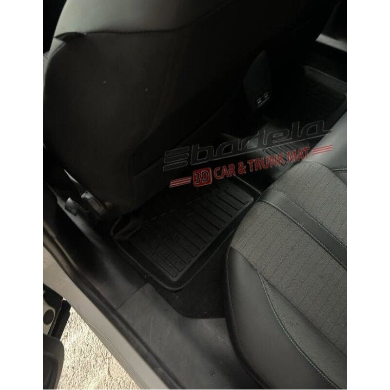Peugeot 2008 P24 2019-2026 Siyah 3D Kauçuk Kokusuz Oto Paspas Tam Uyumlu Tam Koruma