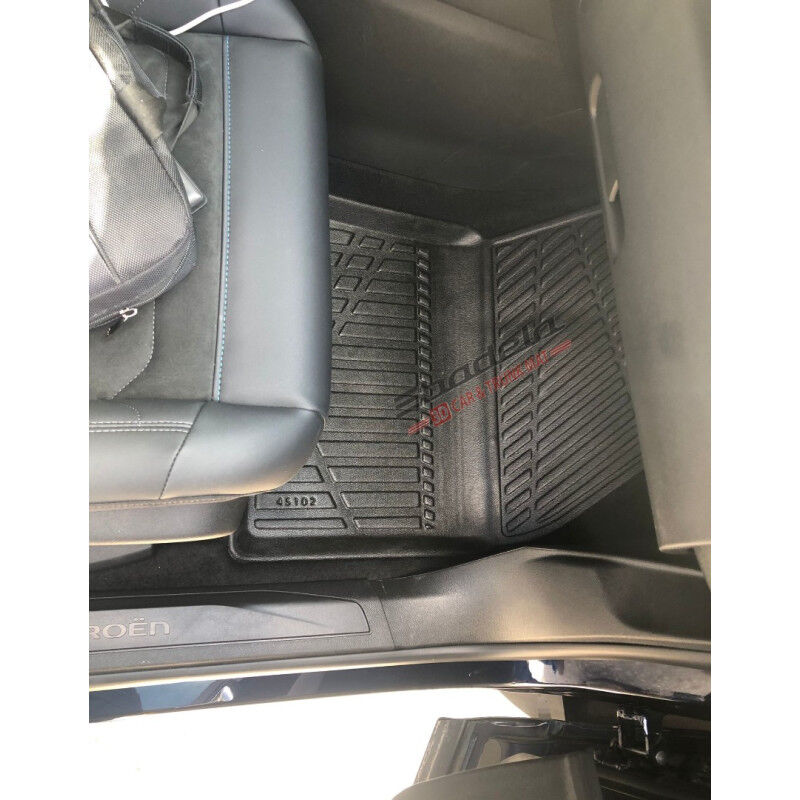 Peugeot 3008 P84 2016-2024 Siyah 3D Kauçuk Kokusuz Oto Paspas Tam Uyumlu Tam Koruma