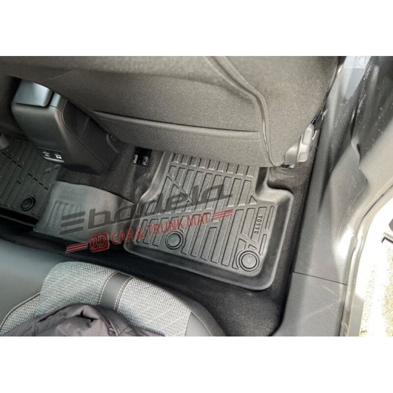 Peugeot Yeni 3008 P64 Hybrid 2024-2026 Siyah 3D Kauçuk Kokusuz Oto Paspas Tam Uyumlu Tam Koruma