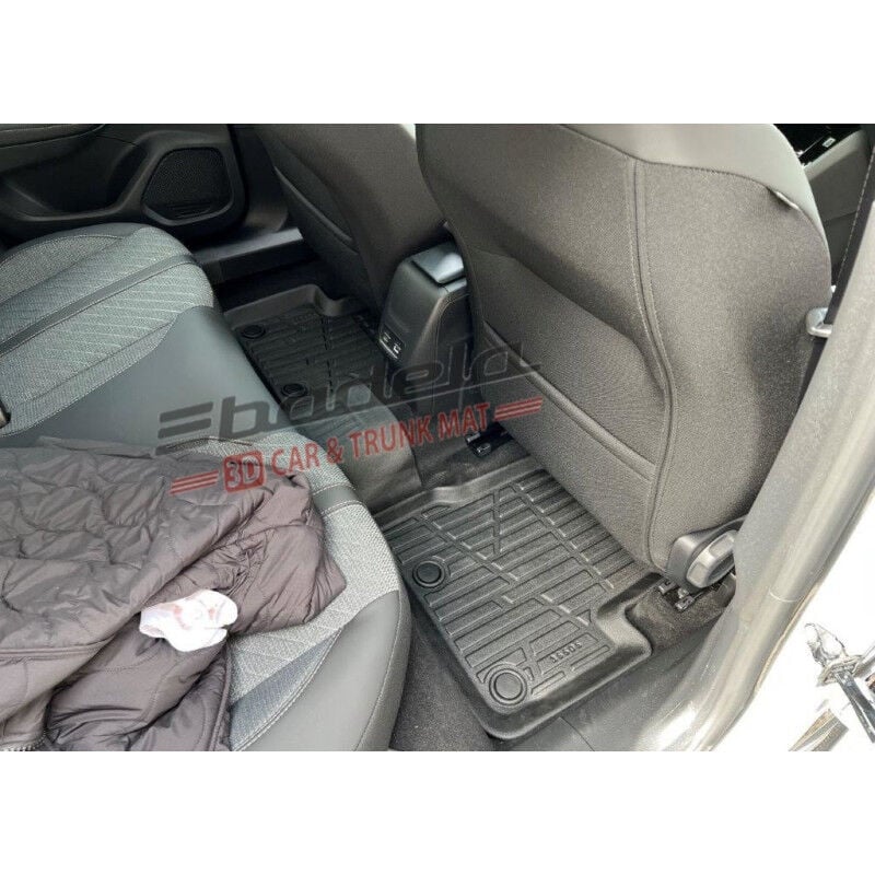 Peugeot Yeni 3008 P64 Hybrid 2024-2026 Siyah 3D Kauçuk Kokusuz Oto Paspas Tam Uyumlu Tam Koruma