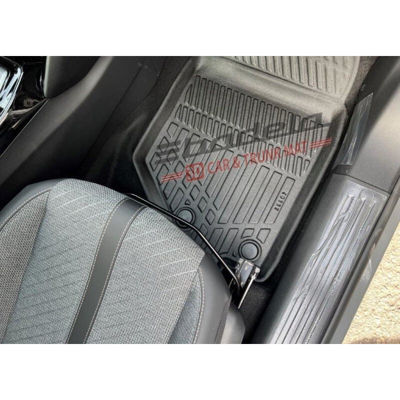 Peugeot Yeni 3008 P64 Hybrid 2024-2026 Siyah 3D Kauçuk Kokusuz Oto Paspas Tam Uyumlu Tam Koruma