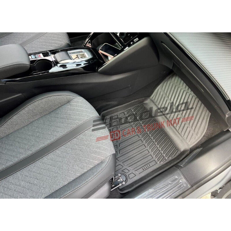Peugeot Yeni 3008 P64 Hybrid 2024-2026 Siyah 3D Kauçuk Kokusuz Oto Paspas Tam Uyumlu Tam Koruma