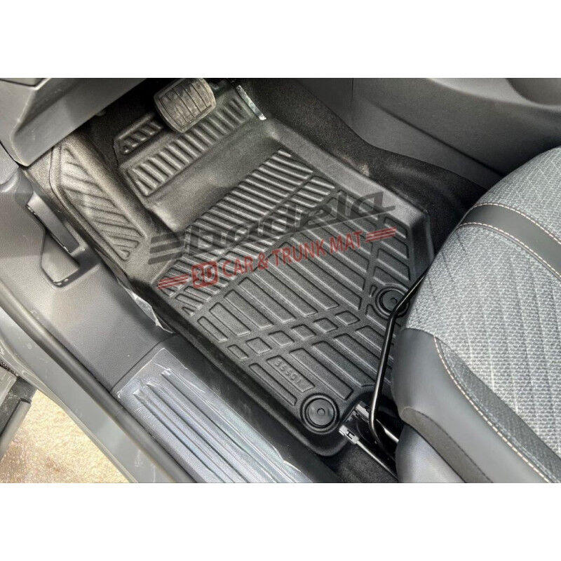 Peugeot Yeni 3008 P64 Hybrid 2024-2026 Siyah 3D Kauçuk Kokusuz Oto Paspas Tam Uyumlu Tam Koruma