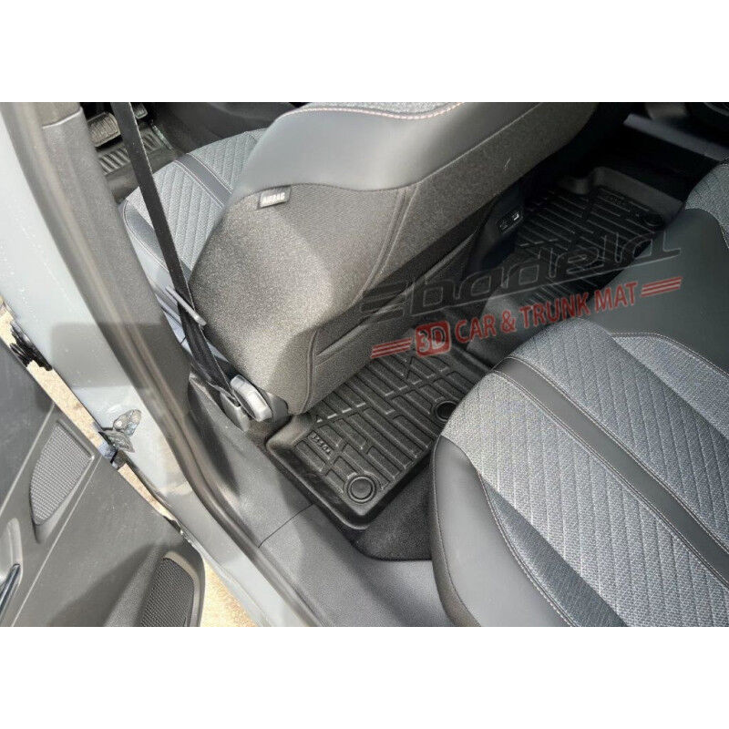 Peugeot Yeni 3008 P64 Hybrid 2024-2026 Siyah 3D Kauçuk Kokusuz Oto Paspas Tam Uyumlu Tam Koruma