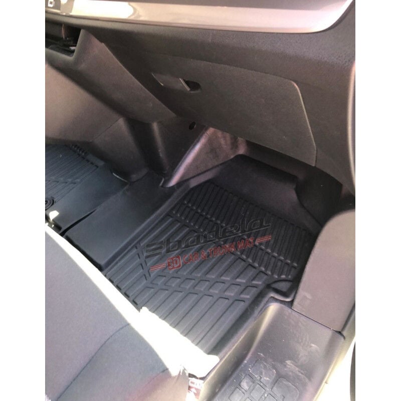 Peugeot Expert K0 Panelvan 2017-2026 Siyah 3D Kauçuk Kokusuz 2'li Ön Oto Paspas Tam Uyumlu Tam Koruma