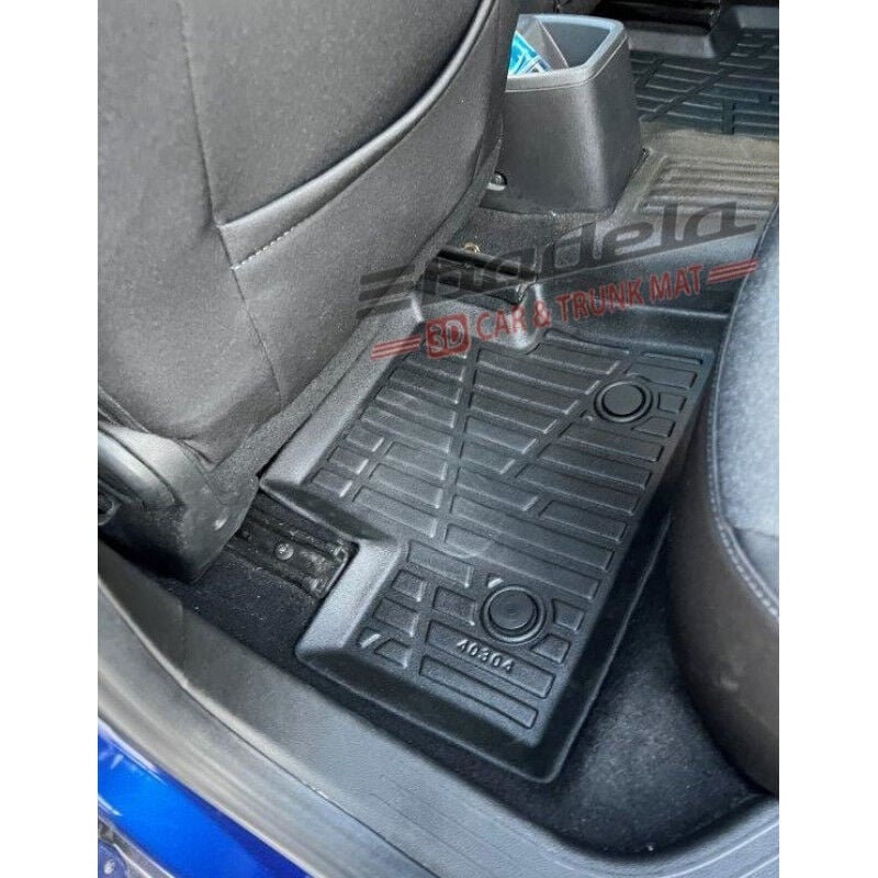 Renault Clio 5 BJA Hatchback 2019-2025 Siyah 3D Kauçuk Kokusuz Oto Paspas Tam Uyumlu Tam Koruma