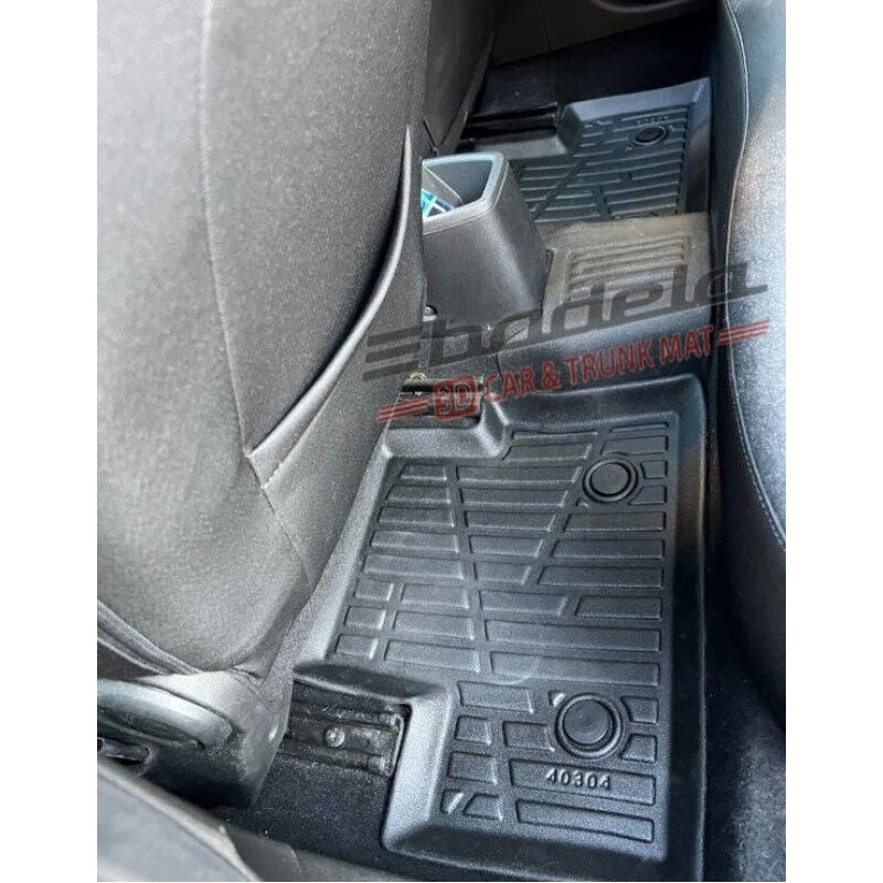 Renault Clio 5 BJA Hatchback 2019-2025 Siyah 3D Kauçuk Kokusuz Oto Paspas Tam Uyumlu Tam Koruma