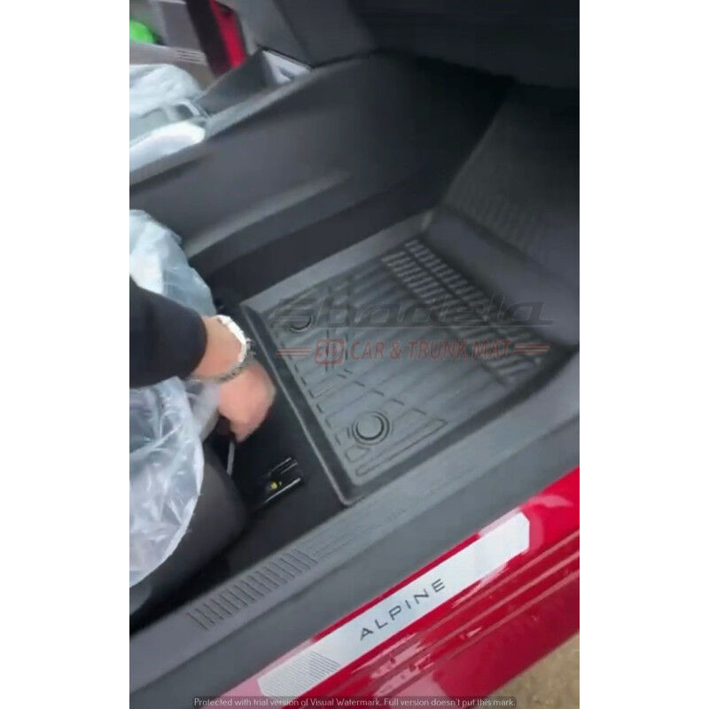 Renault Clio 6 CL6 Hatchback 2026-2026 Siyah 3D Kauçuk Kokusuz Oto Paspas Tam Uyumlu Tam Koruma