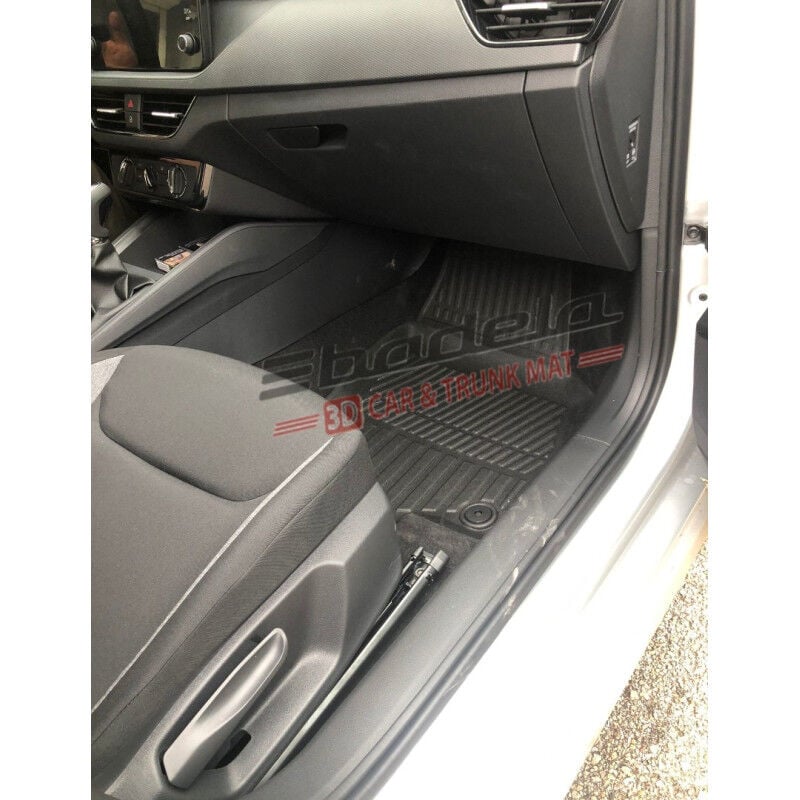 Skoda Scala NW1 Hatchback 2020-2024 Siyah 3D Kauçuk Kokusuz Oto Paspas Tam Uyumlu Tam Koruma