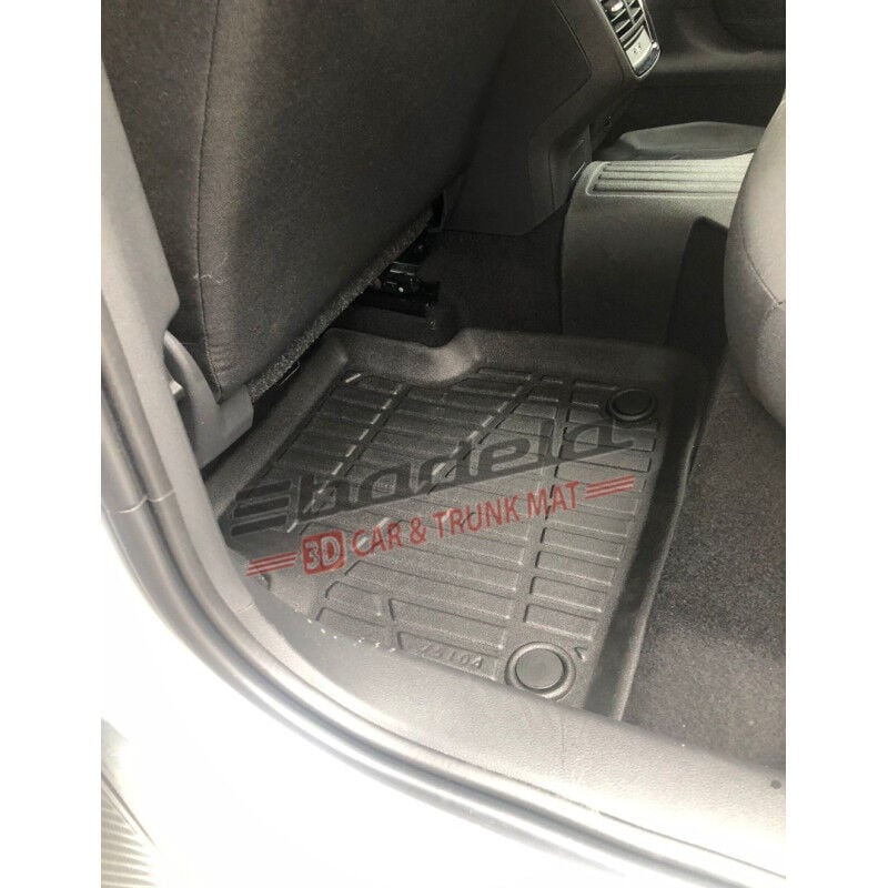 Skoda Scala NW1 Hatchback 2020-2024 Siyah 3D Kauçuk Kokusuz Oto Paspas Tam Uyumlu Tam Koruma
