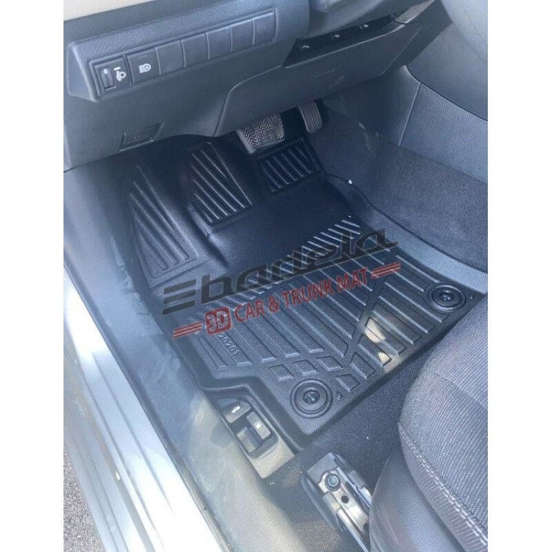 Toyota Corolla E170 E180 Sedan 2013-2018 Siyah 3D Kauçuk Kokusuz Oto Paspas Tam Uyumlu Tam Koruma