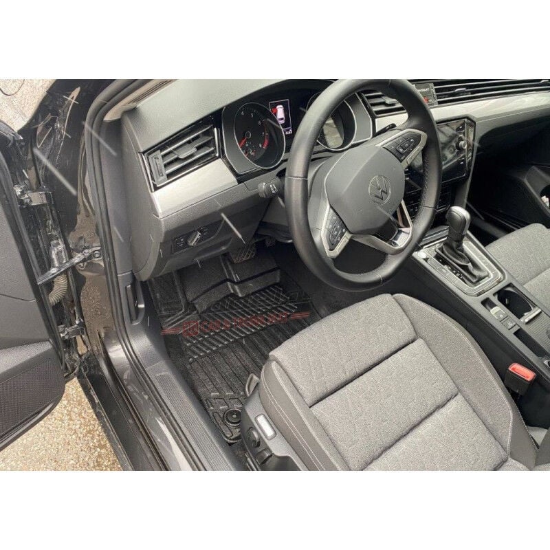 Volkswagen VW Passat B8 Sedan Variant 2015-2023 Siyah 3D Kauçuk Kokusuz Oto Paspas Tam Uyumlu Tam Koruma