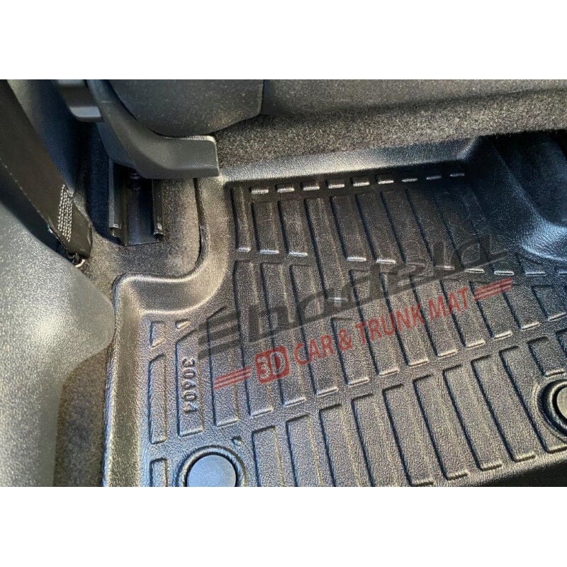 Volkswagen VW Polo 6 AW Hatchback 2017-2026 Siyah 3D Kauçuk Kokusuz Oto Paspas Tam Uyumlu Tam Koruma