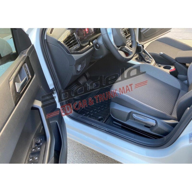 Volkswagen VW Polo 6 AW Hatchback 2017-2026 Siyah 3D Kauçuk Kokusuz Oto Paspas Tam Uyumlu Tam Koruma