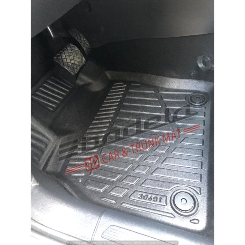 Volkswagen VW Taigo SUV 2022-2026 Siyah 3D Kauçuk Kokusuz Oto Paspas Tam Uyumlu Tam Koruma