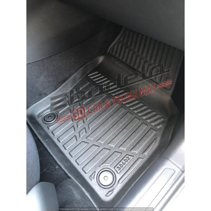 Volkswagen VW Taigo SUV 2022-2026 Siyah 3D Kauçuk Kokusuz Oto Paspas Tam Uyumlu Tam Koruma