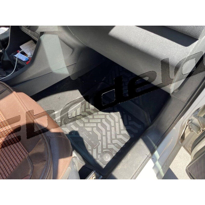 Volkswagen VW Caddy 3 4 2K Kombi 2003-2020 Siyah 5D Kauçuk Kokusuz Oto Paspas Tam Uyumlu Tam Koruma