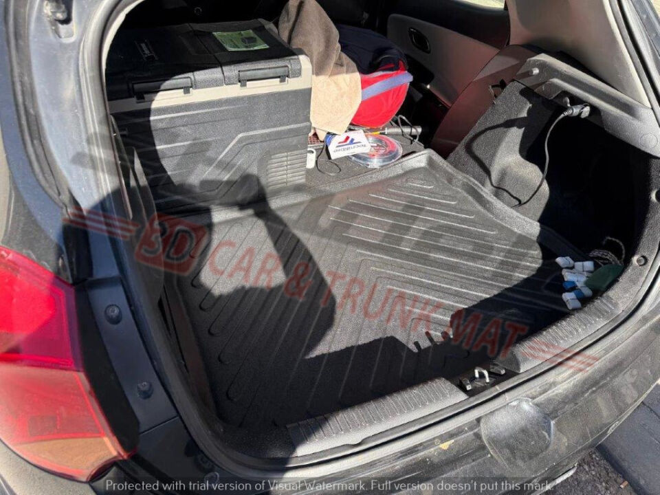 Kia Ceed Hatchback 2012-2019 Siyah 3D Kauçuk Kokusuz Bagaj Havuzu